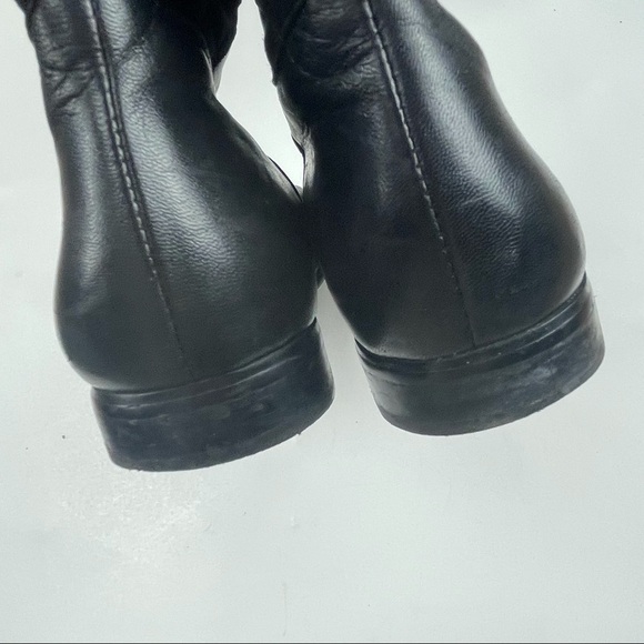 RENNY Black High Leather Riding Boots Size 7.5 - Picture 5 of 8